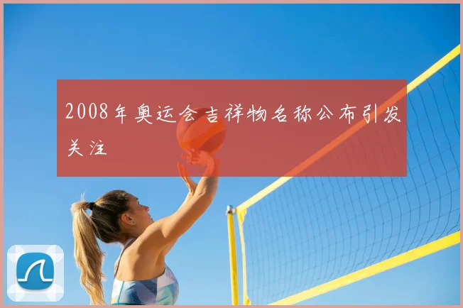 2008年奥运会吉祥物名称公布引发关注